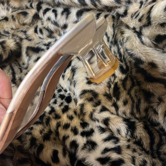 VAN ELI Clear Transparent Heels Size 8 - Picture 6 of 8